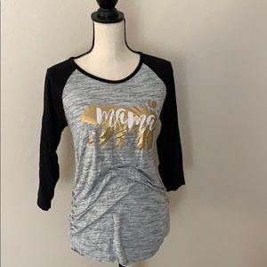 Maternity mama bear shirt.